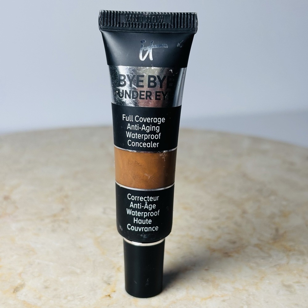 New! it Cosmetics BYE BYE UNDER‎ EYE WATERPROOF CONCEALER 43.0 DEEP HONEY (W)